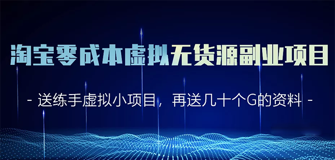 淘宝零成本虚拟无货源副业项目2.0 一个店铺可以产出5000左右的纯利润-第一资源库