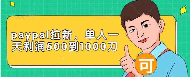 Paypal拉新赚美刀项目，单人一天利润500-1000刀【视频课程】-第一资源库