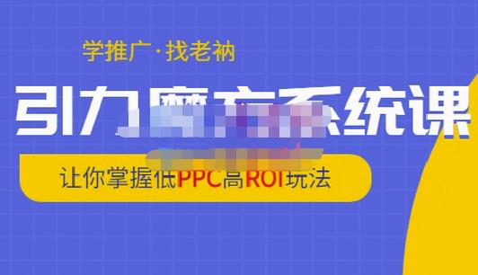 老衲·引力魔方系统课，让你掌握低PPC高ROI玩法，价值299元-第一资源库