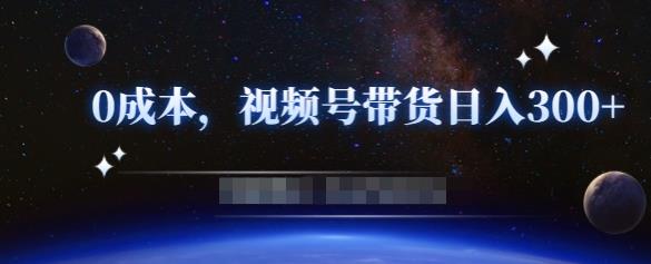 零基础视频号带货赚钱项目，0成本0门槛轻松日入300+【视频教程】-第一资源库