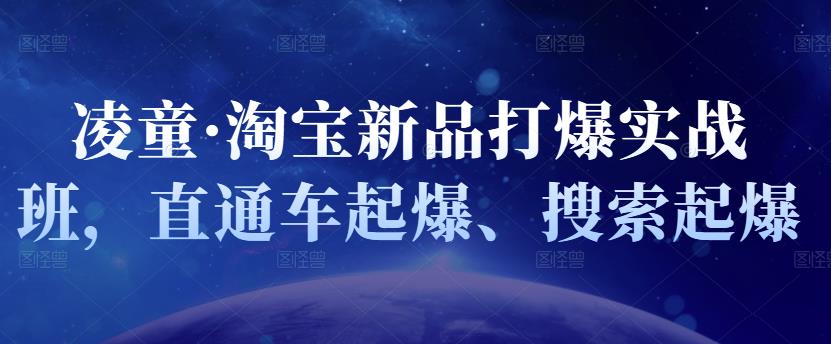 凌童·淘宝新品打爆实战班，直通车起爆、搜索起爆-第一资源库