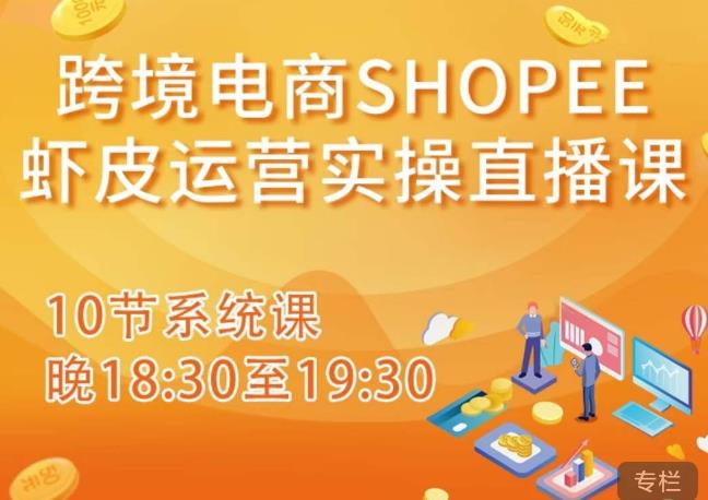 跨境电商Shopee虾皮运营实操直播课，从零开始学，入门到精通（10节系统课）-第一资源库