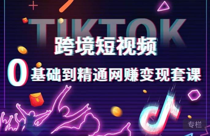 跨境短视频TIKTOK 0基础到精通网赚变现套课，跨境短视频独立站带货变现技巧-第一资源库