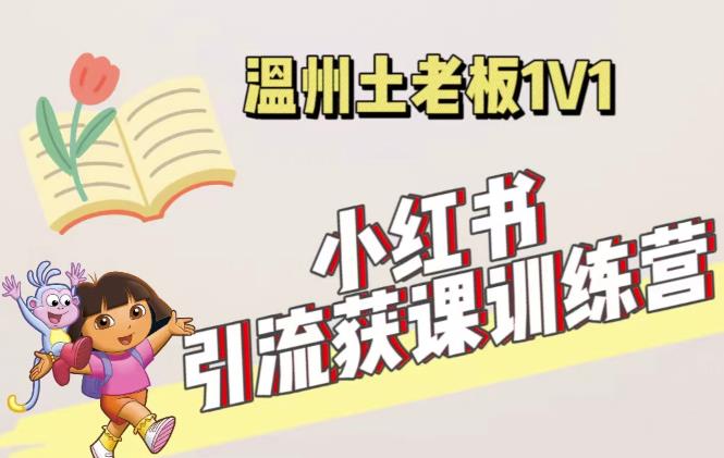 小红书1对1引流获客训练营：账号、内容、引流、成交（价值3999元）-第一资源库