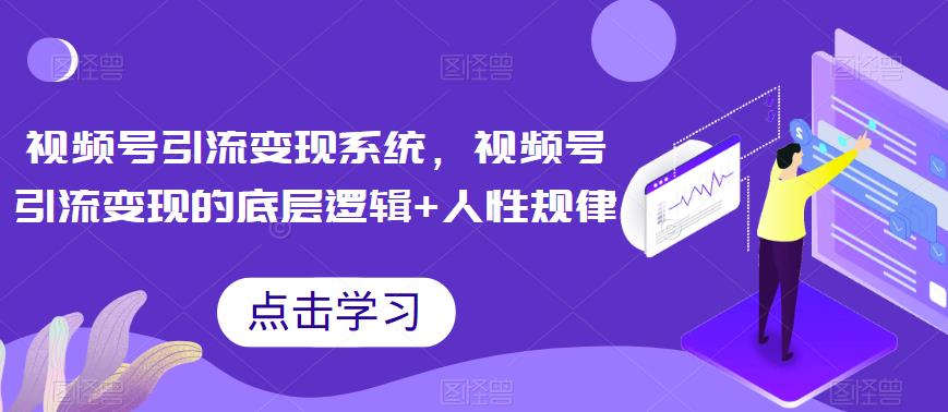 视频号引流变现系统，视频号引流变现的底层逻辑+人性规律-第一资源库