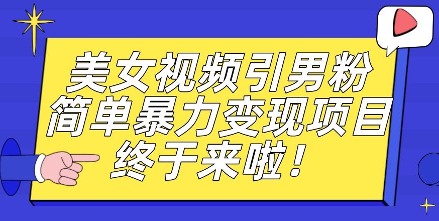 价值3980的男粉暴力引流变现项目，一部手机简单操作，新手小白轻松上手，每日收益500+【揭秘】-第一资源库