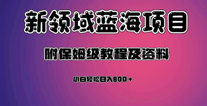 虚拟资源蓝海领域新项目，轻松日入800＋，附保姆级教程及资料-第一资源库