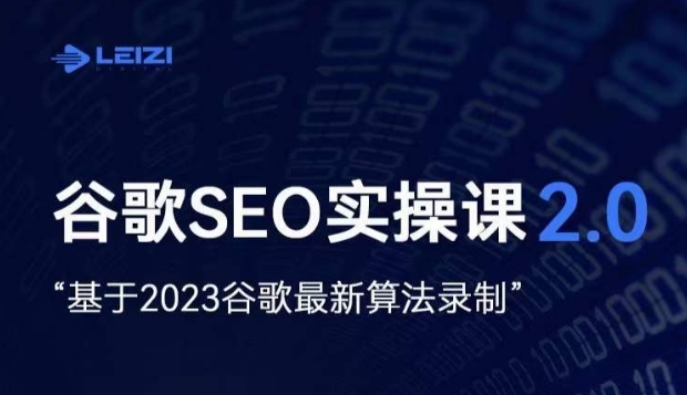 雷子·谷歌SEO 2.0实战课，独立站询盘自由必备，基于2023谷歌最新算法录制-第一资源库