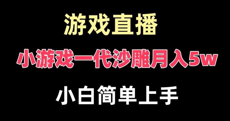 玩小游戏一代沙雕月入5w，爆裂变现，快速拿结果，高级保姆式教学【揭秘】-第一资源库